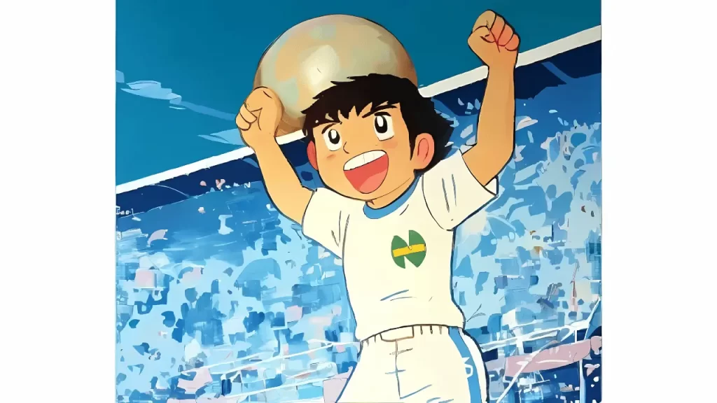 翼がガッツポーズしてる画像
