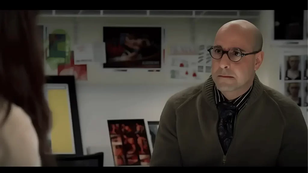 ナイジェルがアンドレアにアドバイスするシーン