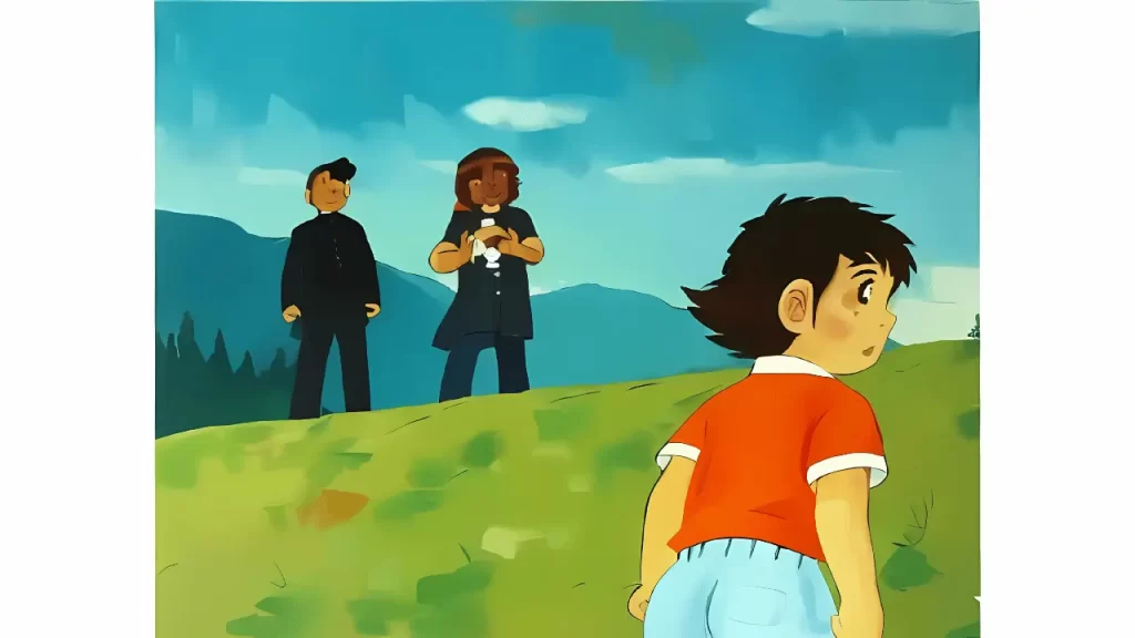 翼が河原に居る画像