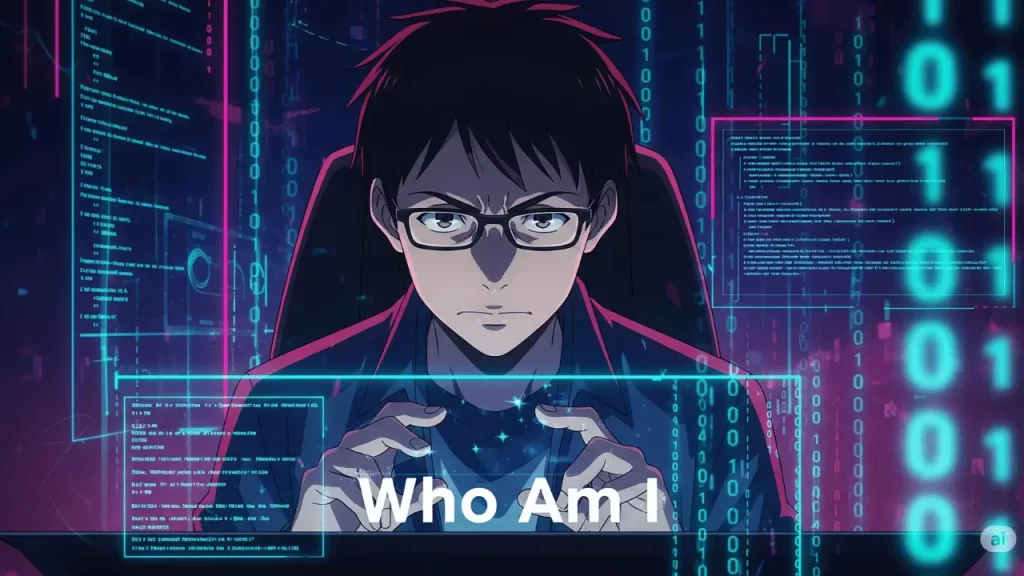 [イメージ画像：主人公ベンヤミンがハッカーとして活動している様子]