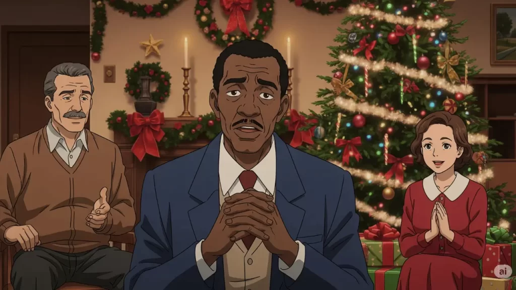 ドン・シャーリーがトニーの家のクリスマスに参加しているシーン